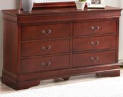 Elegant Louis Phillipe traditional dresser by Glory Furniture, featuring detailed woodwork and classic design.