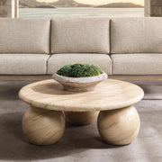 Elaria - Outdoor Round Coffee Table - Beige - R&R Furniture Gallery (Fountain Valley, CA)