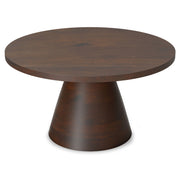 Winnie - Round Coffee Table - Walnut - R&R Furniture Gallery (Fountain Valley, CA)