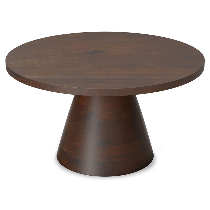 Winnie - Round Coffee Table - Walnut - R&R Furniture Gallery (Fountain Valley, CA)