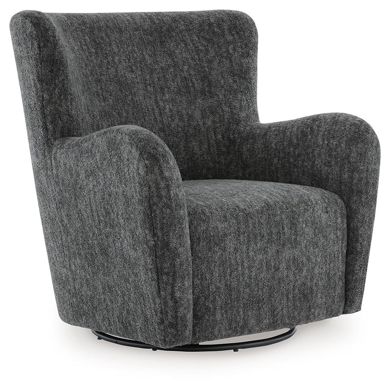 Rowenburg - Swivel Glider Accent Chair - R&R Furniture Gallery (Fountain Valley, CA)