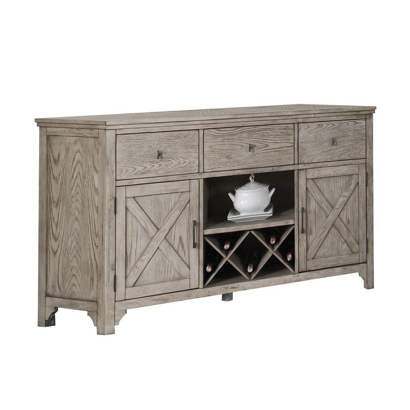 Rocky - Server - Gray Oak - R&R Furniture Gallery (Fountain Valley, CA)