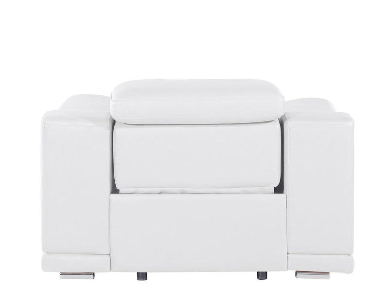 2679 - Power Reclining Chair With Power Headrest In Genuine Leather - Beige