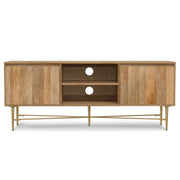 Fallon - TV Media Stand - Natural - R&R Furniture Gallery (Fountain Valley, CA)