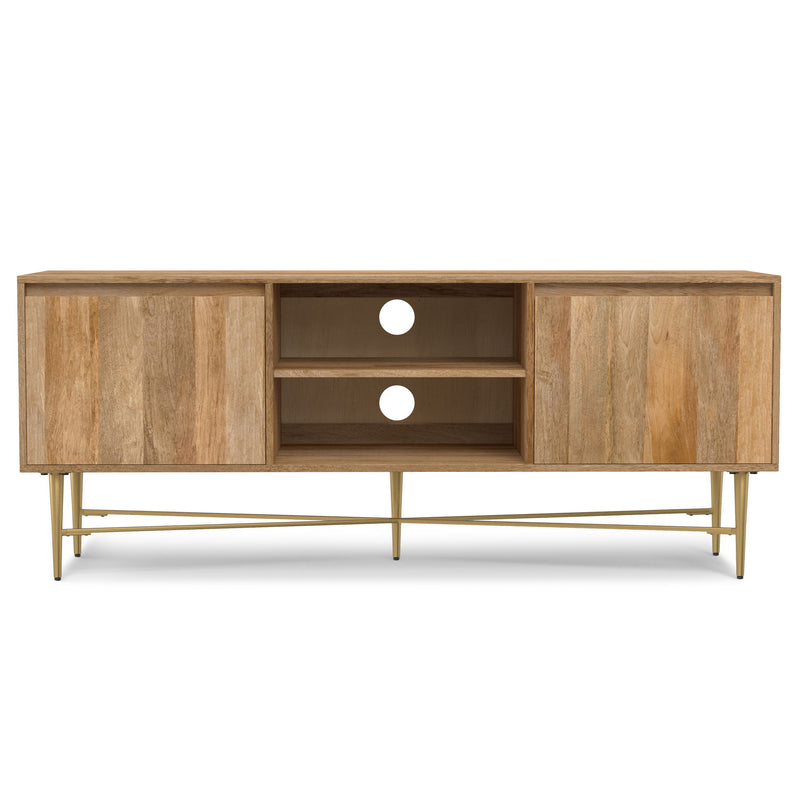 Fallon - TV Media Stand - Natural - R&R Furniture Gallery (Fountain Valley, CA)