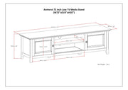 Amherst - Low TV Media Stand - Hickory Brown - R&R Furniture Gallery (Fountain Valley, CA)