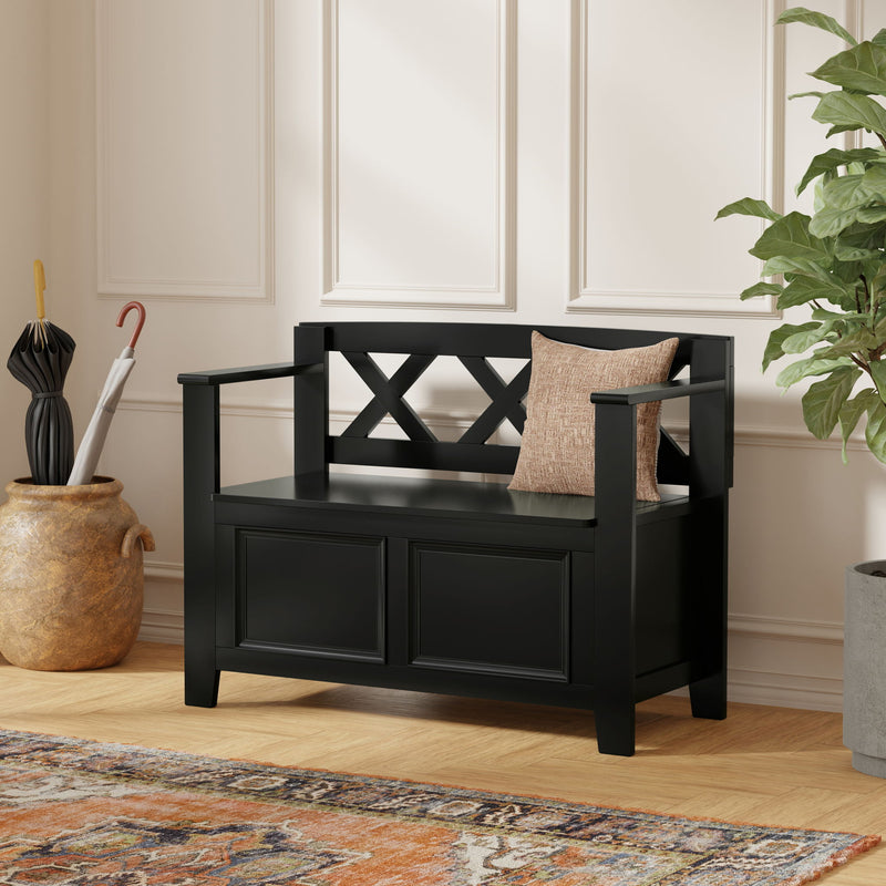 Amherst - Small Transitional Entryway Storage Bench - R&R Furniture Gallery (Fountain Valley, CA)