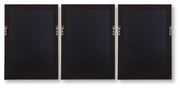 Honslow - Wall Art Set (Set of 3) - Brown / Black / White - R&R Furniture Gallery (Fountain Valley, CA)