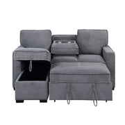 Territory - Pull Out Sofa Bed With Design - Dark Gray - R&R Furniture Gallery (Fountain Valley, CA)