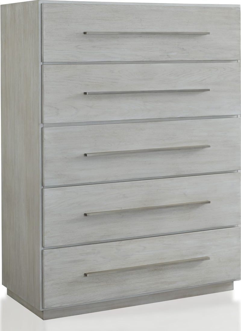 Destination Five Drawer Chest in Cotton Grey (2024)