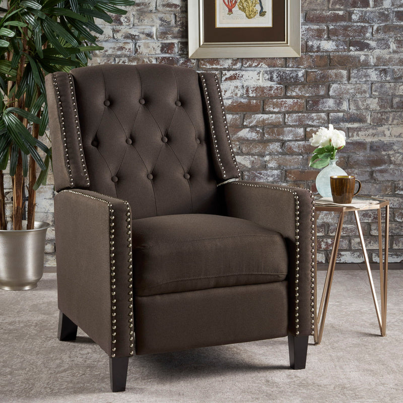 Classic Fabric Push Back Chair - R&R Furniture Gallery (Fountain Valley, CA)