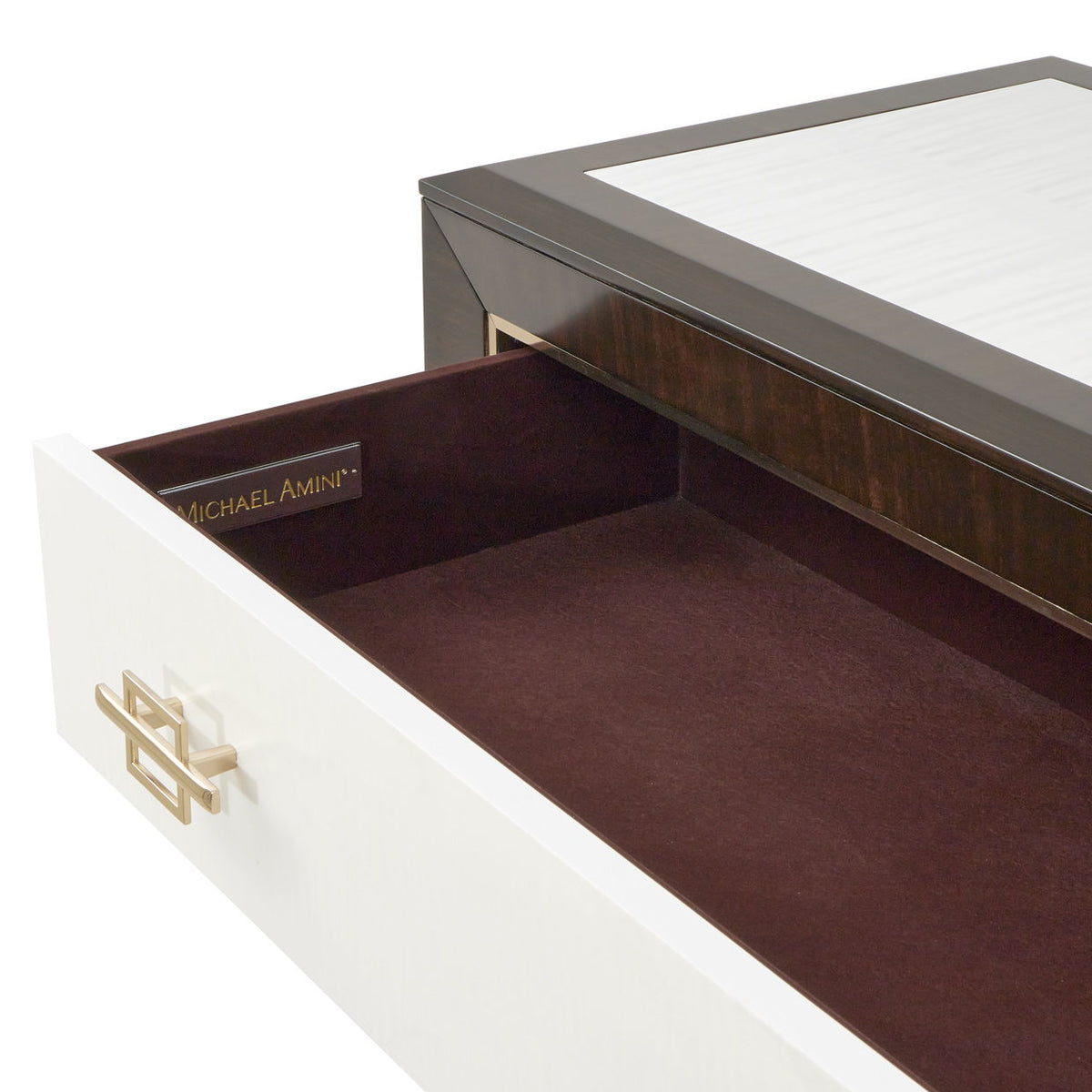 Belmont Place - 5-Drawer Chest - White / Dark Brown - R&R Furniture Gallery (Fountain Valley, CA)