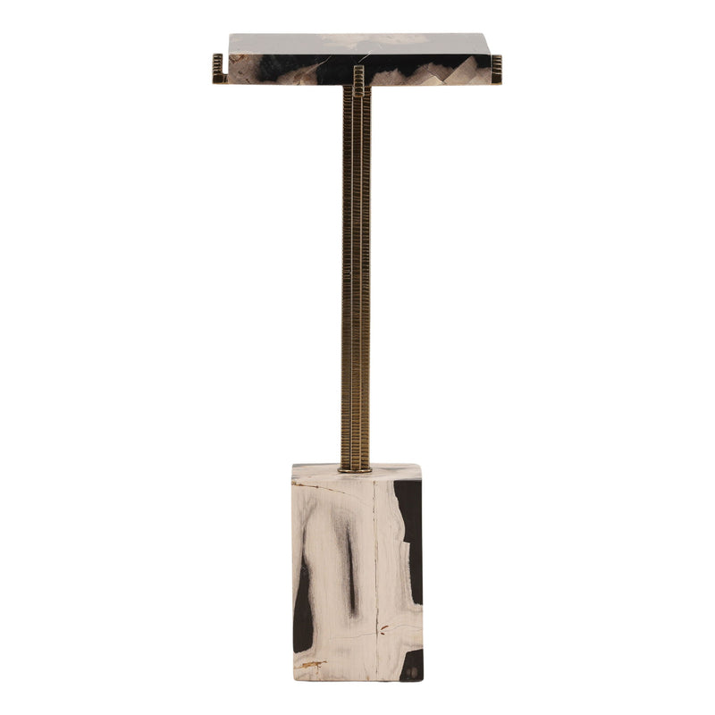 Cyra - Side Table - Black And Brass