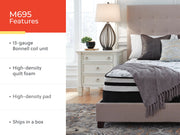Sierra Sleep® by Ashley 8 Inch Firm Innerspring Mattress showing quilted top and supportive innerspring coils.