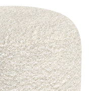 Chantal - Round Pouf - White - R&R Furniture Gallery (Fountain Valley, CA)