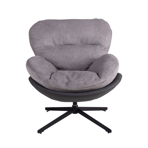Noble House 360° swivel office chair without wheels, featuring a modern ergonomic design and adjustable height.