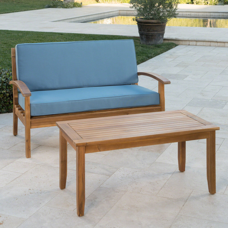 Outdoor Chat Set With Coffee Table And Loveseat - R&R Furniture Gallery (Fountain Valley, CA)