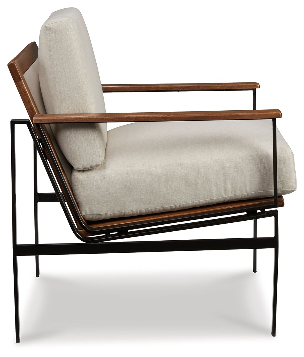 Tilden - Accent Chair - Ivory / Brown - R&R Furniture Gallery (Fountain Valley, CA)