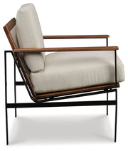 Tilden - Accent Chair - Ivory / Brown - R&R Furniture Gallery (Fountain Valley, CA)