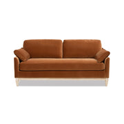 Jennifer Taylor Home Pasadena modern farmhouse stationary sofa with plush cushions and neutral fabric upholstery.