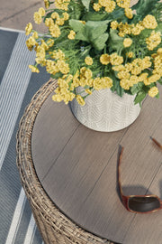 Danson - Round End Table - Beige - R&R Furniture Gallery (Fountain Valley, CA)