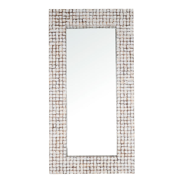 Hadas - Floor Mirror - Whitewash