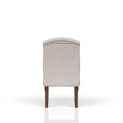 Upholstered Wing Host Chair - Light Gray - R&R Furniture Gallery (Fountain Valley, CA)