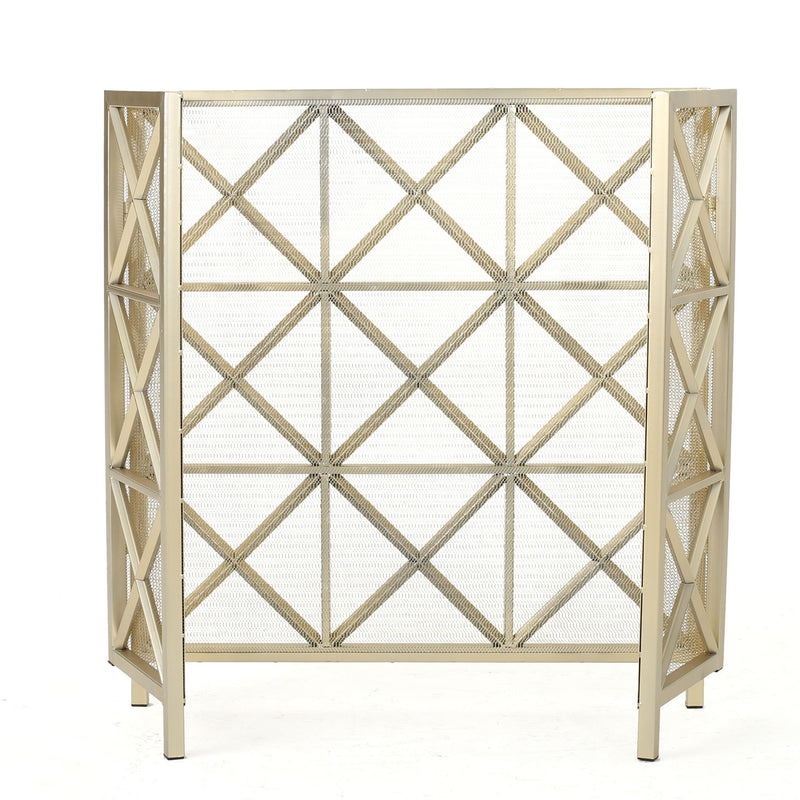 Margaret - 3 Panel Fireplace Screen Iron - R&R Furniture Gallery (Fountain Valley, CA)