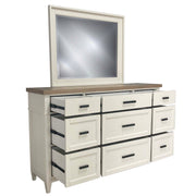 Americana Modern Bedroom - 9 Drawer Dresser - Cotton - R&R Furniture Gallery (Fountain Valley, CA)