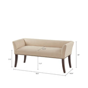 Elegant Design Bench Upholstery, Solid Wood Frame - R&R Furniture Gallery (Fountain Valley, CA)