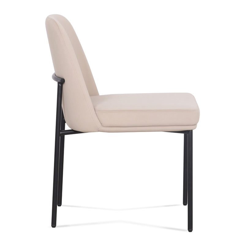 Set of two TOV Furniture Sydney dining chairs with sleek design, wooden legs, and upholstered seats for modern dining rooms.