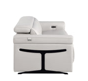 1126 - Top Grain Power Reclining Italian Leather Sofa - R&R Furniture Gallery (Fountain Valley, CA)