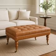 Buffalo - Ottoman With Castor Legs - R&R Furniture Gallery (Fountain Valley, CA)
