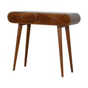 Solid Wood Curved Edge Console Table - R&R Furniture Gallery (Fountain Valley, CA)