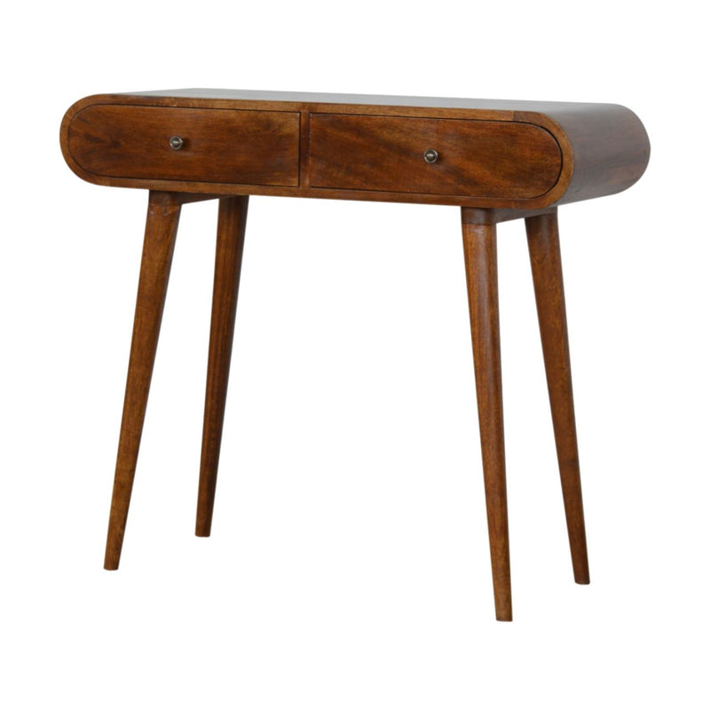 Solid Wood Curved Edge Console Table - R&R Furniture Gallery (Fountain Valley, CA)