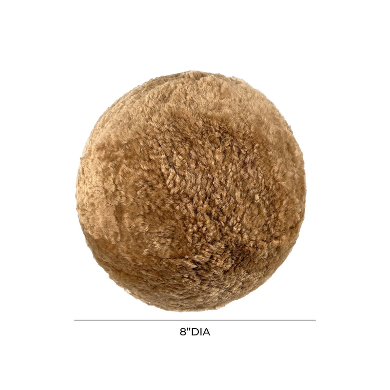 New Zealand - Genuine Sheepskin Ball Pillow - R&R Furniture Gallery (Fountain Valley, CA)