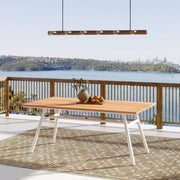 Maiden - 6 Seater Patio Dining Table - Natural Teak - R&R Furniture Gallery (Fountain Valley, CA)