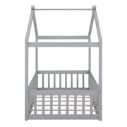 Bed House Bed Frame With Fence - R&R Furniture Gallery (Fountain Valley, CA)