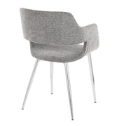 Lumi Source Margarite contemporary dining chair set of 2 with sleek design and neutral upholstery for modern dining rooms.