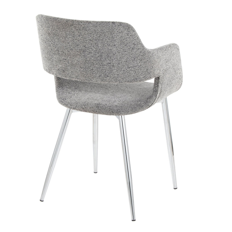 Lumi Source Margarite contemporary dining chair set of 2 with sleek design and neutral upholstery for modern dining rooms.
