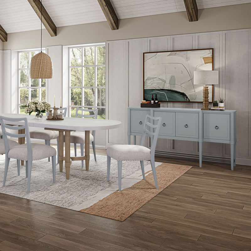 Breakfront Sideboard - Light Blue - R&R Furniture Gallery (Fountain Valley, CA)