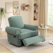 Manual Swivel Recliner Rocker Chair With Adjustable Backrest - R&R Furniture Gallery (Fountain Valley, CA)
