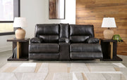 Mountainous - Power Reclining Loveseat With Console /Adj Headrest - Eclipse - R&R Furniture Gallery (Fountain Valley, CA)