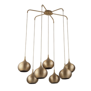 Golden Onion - 7 Light Chandelier - Brass / Gold