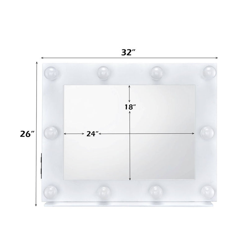 Avery - Accent Mirror - White - R&R Furniture Gallery (Fountain Valley, CA)