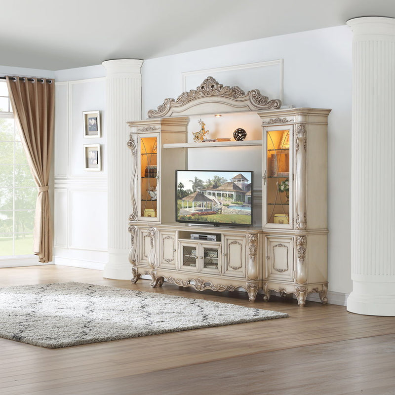 Gorsedd - Entertainment Center - Golden Ivory - R&R Furniture Gallery (Fountain Valley, CA)