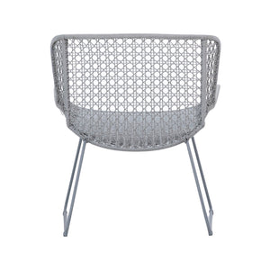 Korina - Outdoor Occasional Chair - Light Gray And Gray