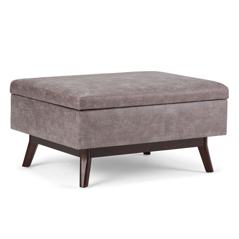 Owen - Upholstered Rectangular Storage Ottoman - R&R Furniture Gallery (Fountain Valley, CA)