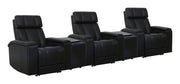 Phoenix - Zero Gravity Power 3 Seat Home Theater Seating With 2 Wedges And Immersive Audio - R&R Furniture Gallery (Fountain Valley, CA)