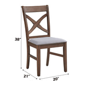 Ferris - Side Chair (Set of 2) - Brown - R&R Furniture Gallery (Fountain Valley, CA)